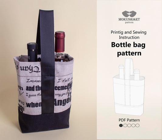 Bottle bag PDF patterns