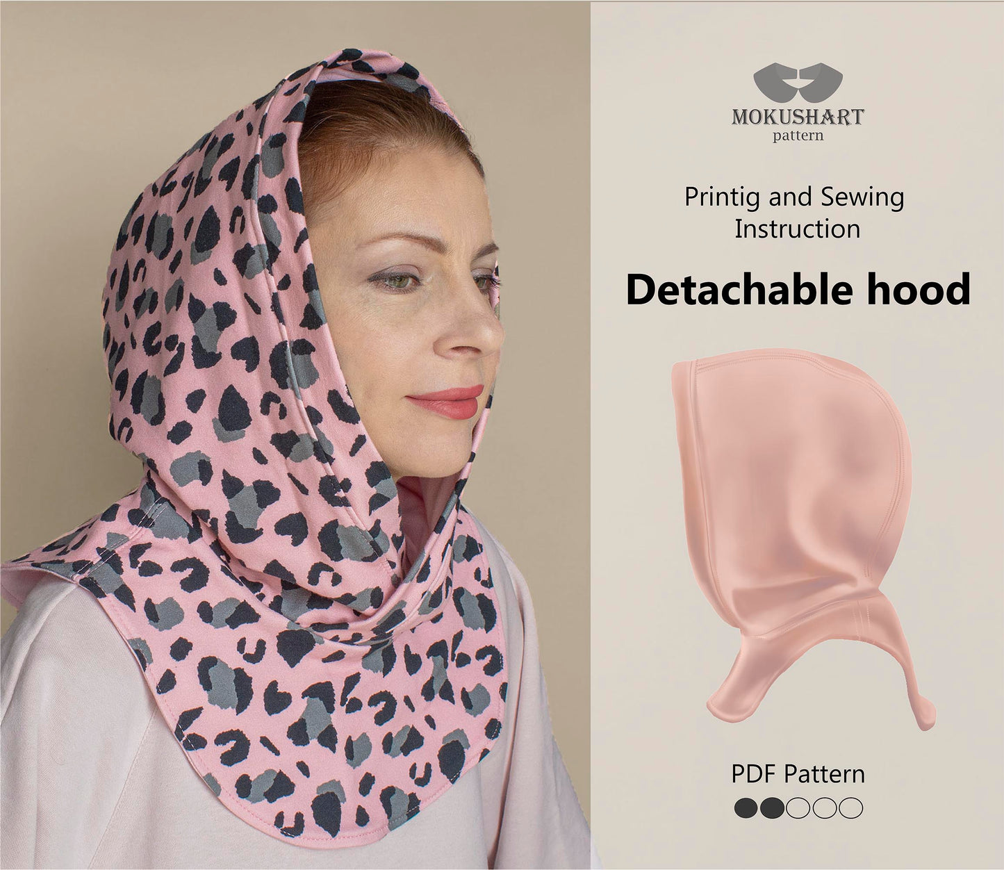 Detachable Hood PDF Pattern