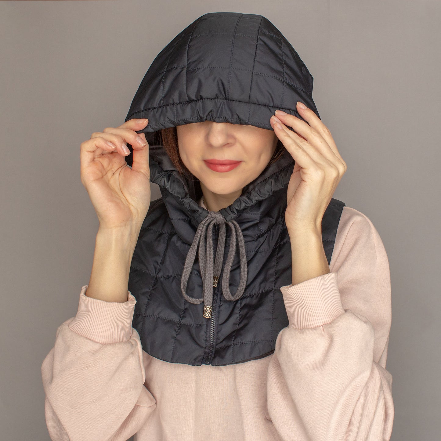 Detachable hood with zipper PDF Pattern